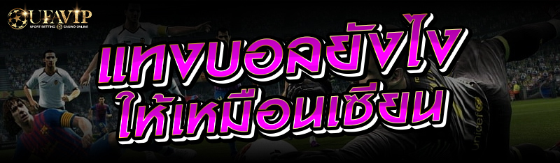 แทงบอลยังไงให้เหมือนเซียน 