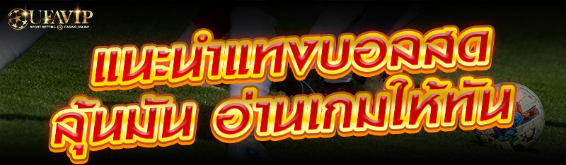 แนะนำแทงบอลสดลุ้นมัน อ่านเกมให้ทัน